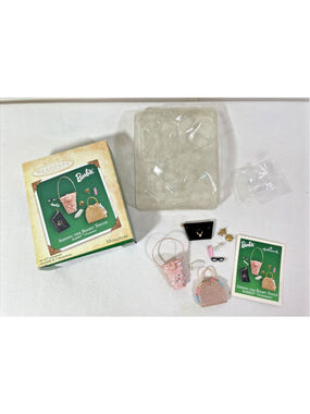 Hallmark 2004 Barbie Keepsake Adding the Right Touch Miniature Ornament 9 Pc Set